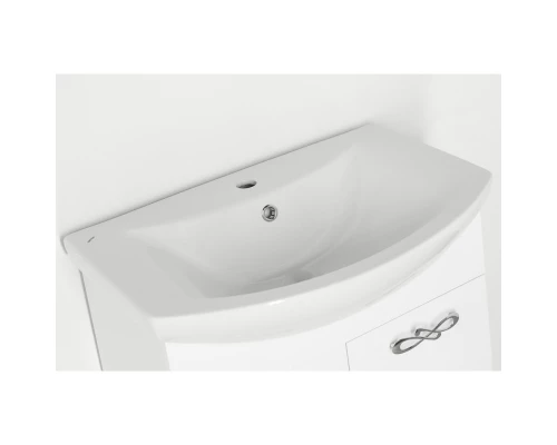 Тумба с раковиной белый глянец 65 см Style Line Венеция ЛС-00000254 + ЛС-00000148