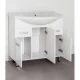 Тумба с раковиной белый глянец 90,5 см Style Line Венеция ЛС-00000260 + ЛС-00000152