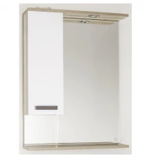 Зеркальный шкаф 60x83 см дерево/белый глянец Style Line Ориноко ЛС-00000384