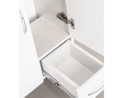 Тумба с раковиной белый глянец 51 см Style Line Эко Стандарт ЛС-00000095 + ЛС-00000159