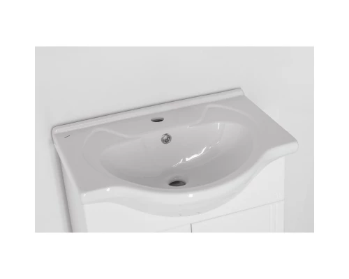 Тумба с раковиной белый глянец 60,5 см Style Line Эко Стандарт ЛС-00000103 + ЛС-00000143