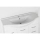 Тумба с раковиной белый глянец 100,5 см Style Line Эко Стандарт ЛС-00000240 + ЛС-00000171T