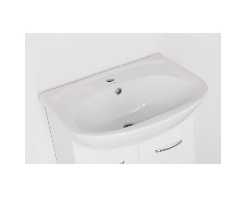 Тумба с раковиной белый глянец 61 см Style Line Эко Стандарт ЛС-00000101 + ЛС-00000140