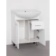 Тумба с раковиной белый глянец 61 см Style Line Эко Стандарт ЛС-00000101 + ЛС-00000140