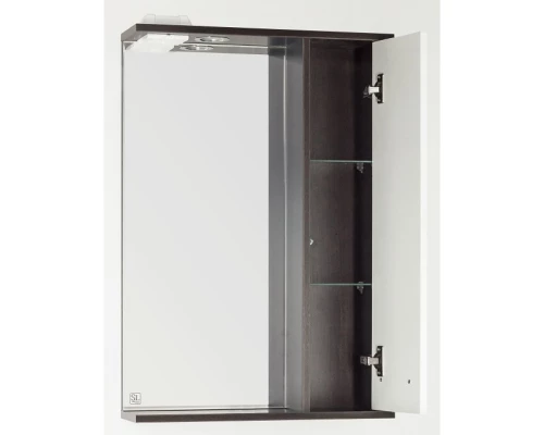 Зеркальный шкаф 55x83 см венге/белый глянец Style Line Панда Стиль ЛС-00000087