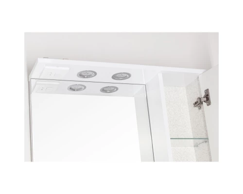 Зеркальный шкаф 65x83 см белый глянец Style Line Панда Фьюжн ЛС-00000078