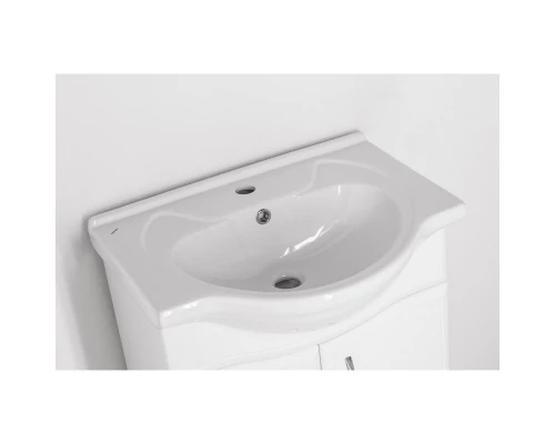 Тумба с раковиной белый глянец 60,5 см Style Line Эко Волна ЛС-00000100 + ЛС-00000143