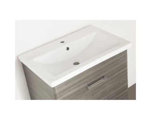 Тумба с раковиной шелк зебрано 70 см Style Line Лотос ЛС-00000490 + ЛС-00000211