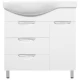 Тумба с раковиной белый глянец 83 см R Style Line Жасмин ЛС-00000527 + ЛС-00000164