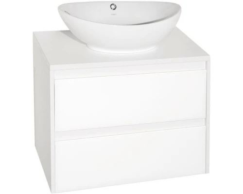 Тумба с раковиной осина белая/белый лакобель 70 см Style Line Монако ЛС-00000623 + СС-00000649