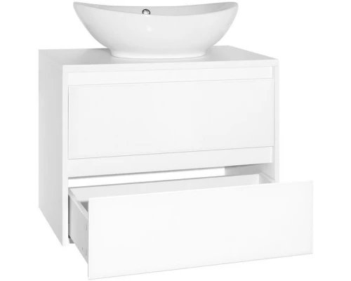 Тумба с раковиной осина белая/белый лакобель 70 см Style Line Монако ЛС-00000623 + СС-00000649
