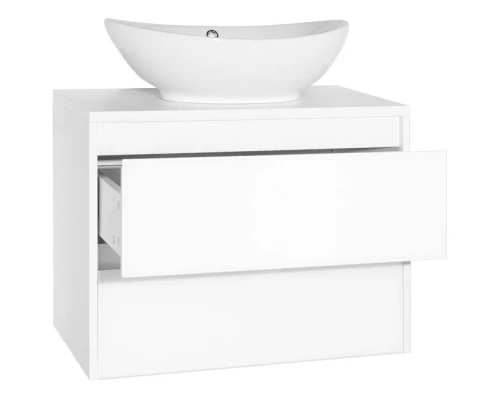 Тумба с раковиной осина белая/белый лакобель 70 см Style Line Монако ЛС-00000623 + СС-00000649