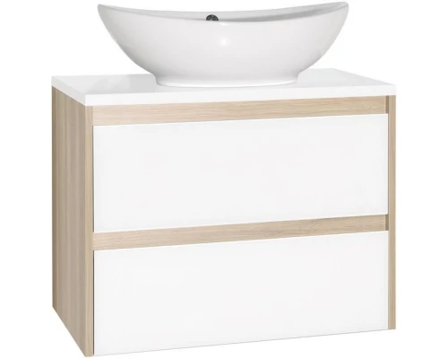 Тумба с раковиной ориноко/белый лакобель 70 см Style Line Монако ЛС-00000633 + СС-00000649