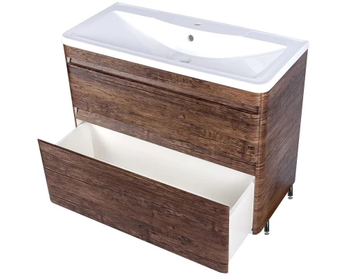 Тумба с раковиной старое дерево 100 см Style Line Атлантика ЛС-00000614 + ЛС-00000617