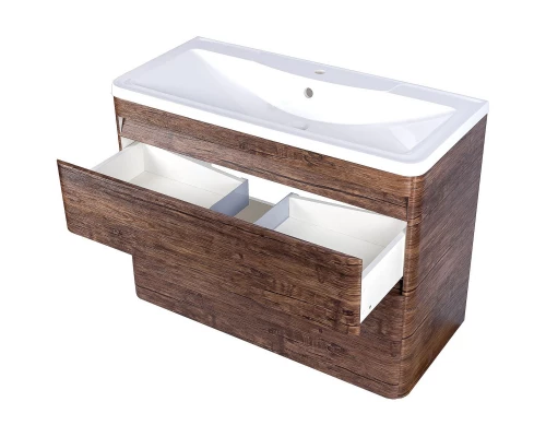 Тумба с раковиной старое дерево 100 см Style Line Атлантика ЛС-00000614 + ЛС-00000617