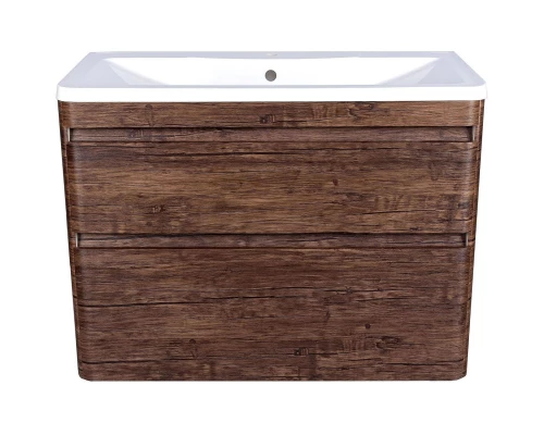 Тумба с раковиной старое дерево 100 см Style Line Атлантика ЛС-00000663 + ЛС-00000617