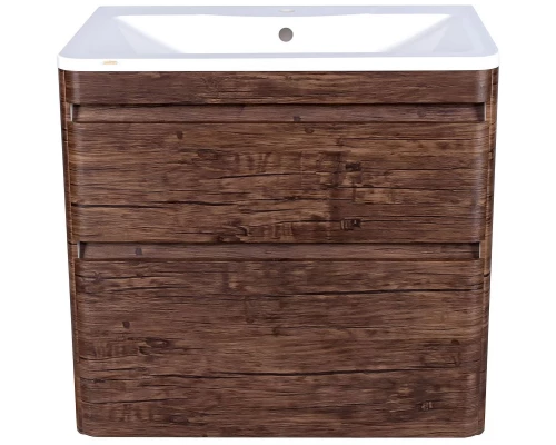 Тумба с раковиной старое дерево 80 см Style Line Атлантика ЛС-00000664 + ЛС-00000616