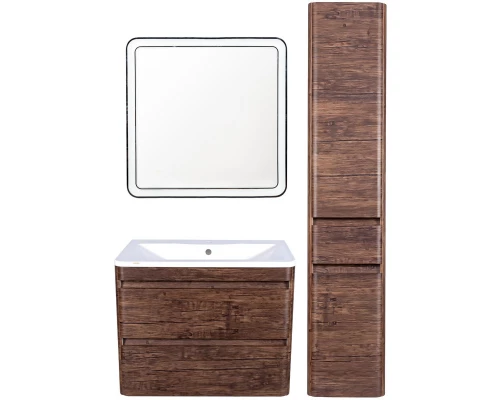 Тумба с раковиной старое дерево 80 см Style Line Атлантика ЛС-00000664 + ЛС-00000616