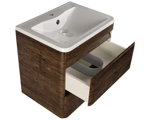 Тумба с раковиной старое дерево 60 см Style Line Атлантика СС-00002205 + СС-00002203