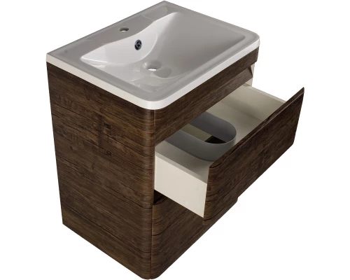 Тумба с раковиной старое дерево 60 см Style Line Атлантика СС-00002207 + СС-00002203