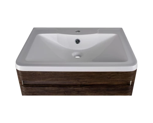 Тумба с раковиной старое дерево 60 см Style Line Атлантика СС-00002207 + СС-00002203