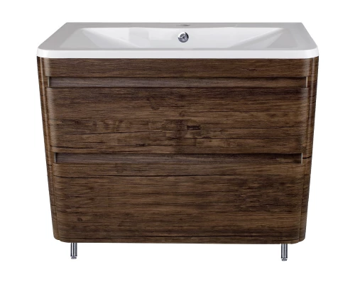 Тумба с раковиной старое дерево 90 см Style Line Атлантика СС-00002211 + СС-00002204