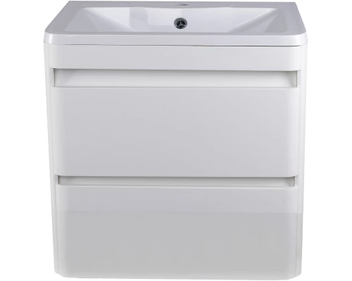 Тумба с раковиной белый матовый 60 см Style Line Атлантика СС-00002206 + СС-00002203