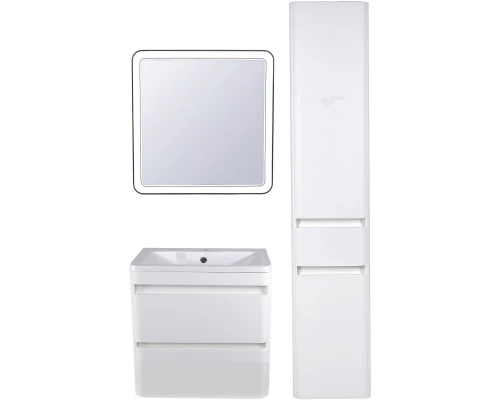 Тумба с раковиной белый матовый 60 см Style Line Атлантика СС-00002206 + СС-00002203