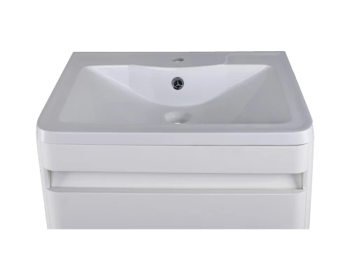 Тумба с раковиной белый матовый 60 см Style Line Атлантика СС-00002206 + СС-00002203