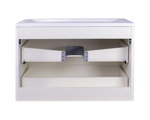 Тумба с раковиной белый матовый 90 см Style Line Атлантика СС-00002210 + СС-00002204