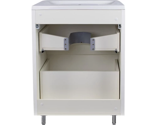 Тумба с раковиной белый матовый 60 см Style Line Атлантика СС-00002208 + СС-00002203