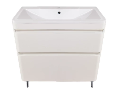 Тумба с раковиной белый матовый 90 см Style Line Атлантика СС-00002212 + СС-00002204