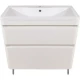 Тумба с раковиной белый матовый 90 см Style Line Атлантика СС-00002212 + СС-00002204