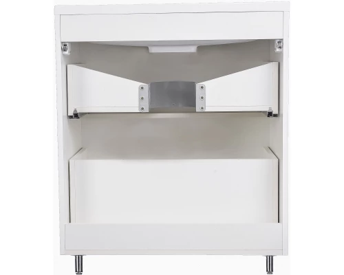 Тумба с раковиной белый глянец 70 см Style Line Каре СС-00002266 + СС-00002262