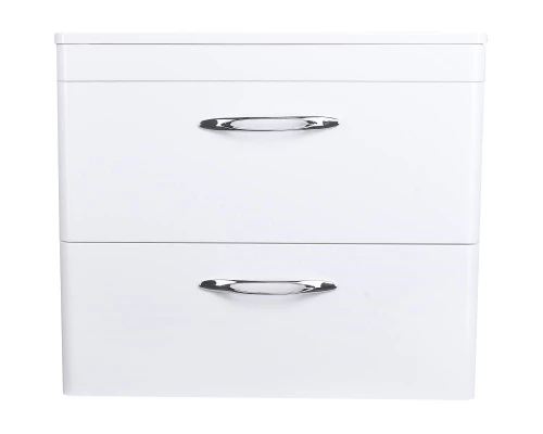 Тумба с раковиной белый глянец 70 см Style Line Каре СС-00002269 + СС-00002262