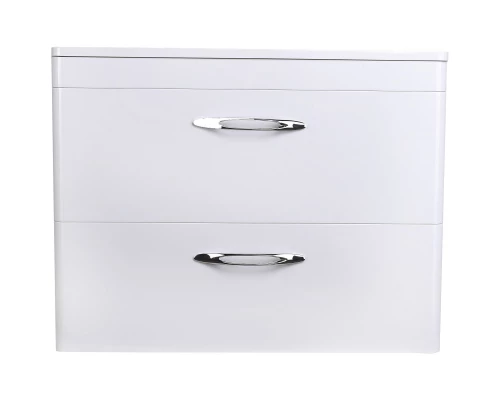 Тумба с раковиной белый глянец 80 см Style Line Каре СС-00002270 + СС-00002263