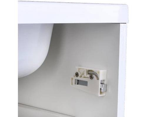 Тумба с раковиной белый глянец 80 см Style Line Каре СС-00002270 + СС-00002263