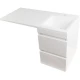 Тумба с раковиной белый глянец 100 см Style Line Даллас СС-00000567 + СС-00000517