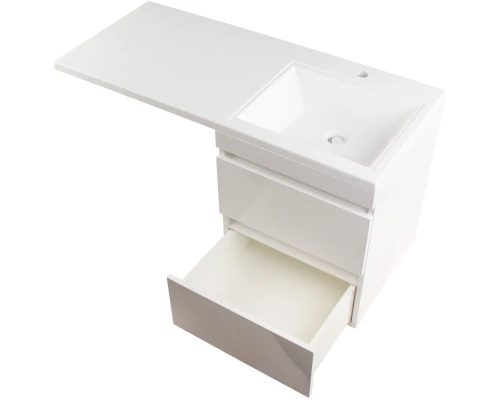 Тумба с раковиной белый глянец 110 см Style Line Даллас СС-00000704 + СС-00000439