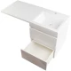 Тумба с раковиной белый глянец 110 см Style Line Даллас СС-00000704 + СС-00000439