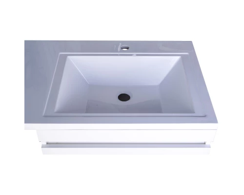 Тумба с раковиной белый глянец 120 см Style Line Даллас СС-00002272 + СС-00000394