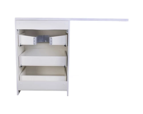 Тумба с раковиной белый глянец 120 см Style Line Даллас СС-00002272 + СС-00000394