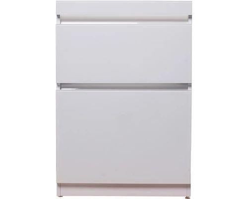 Тумба с раковиной белый глянец 120 см Style Line Даймонд СС-00000559 + СС-00000394