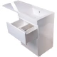 Тумба с раковиной белый глянец 120 см Style Line Даймонд СС-00000559 + СС-00000394