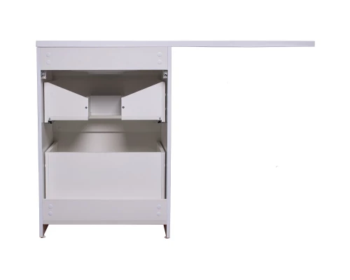 Тумба с раковиной белый глянец 120 см Style Line Даймонд СС-00000559 + СС-00000394