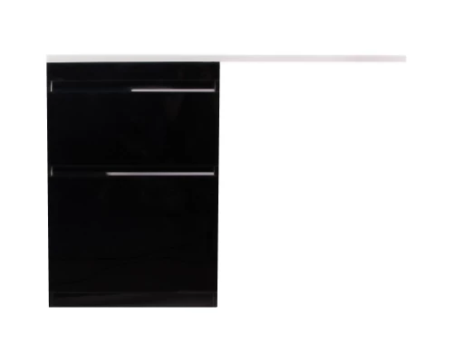 Тумба с раковиной черный глянец 120 см Style Line Даймонд СС-00000560 + СС-00000367