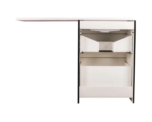 Тумба с раковиной черный глянец 120 см Style Line Даймонд СС-00000560 + СС-00000367