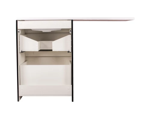 Тумба с раковиной белый глянец 120 см Style Line Даймонд СС-00000560 + СС-00000394