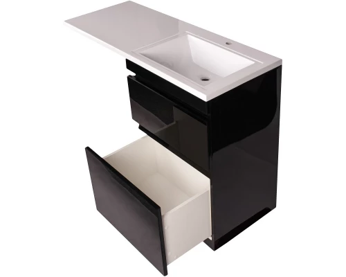 Тумба с раковиной белый глянец 120 см Style Line Даймонд СС-00000560 + СС-00000394