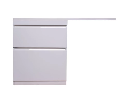 Тумба с раковиной белый глянец 130 см Style Line Даллас СС-00000557 + СС-00000541